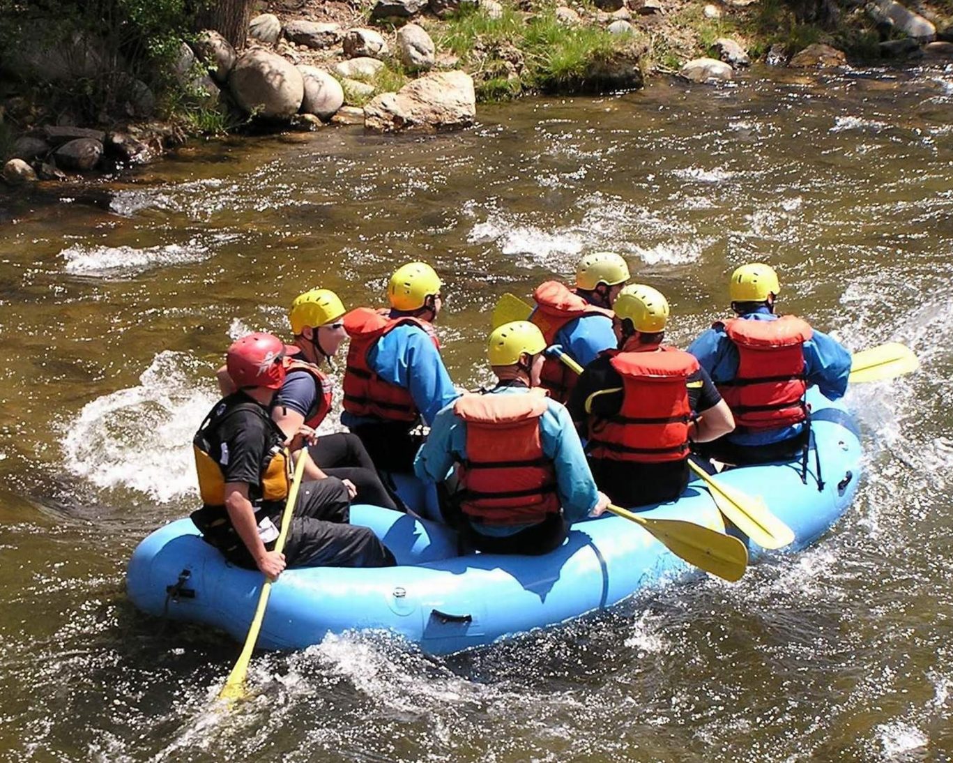 Peak.River rafting Idaho.