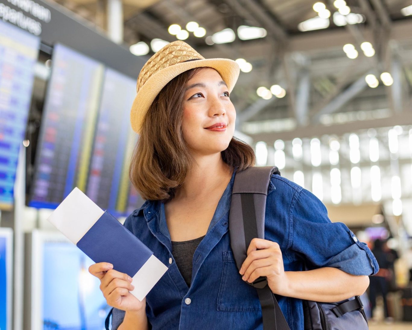 Traveler at Williamsport Regional Airport with boarding pass en route to or from central Pennsylvania.